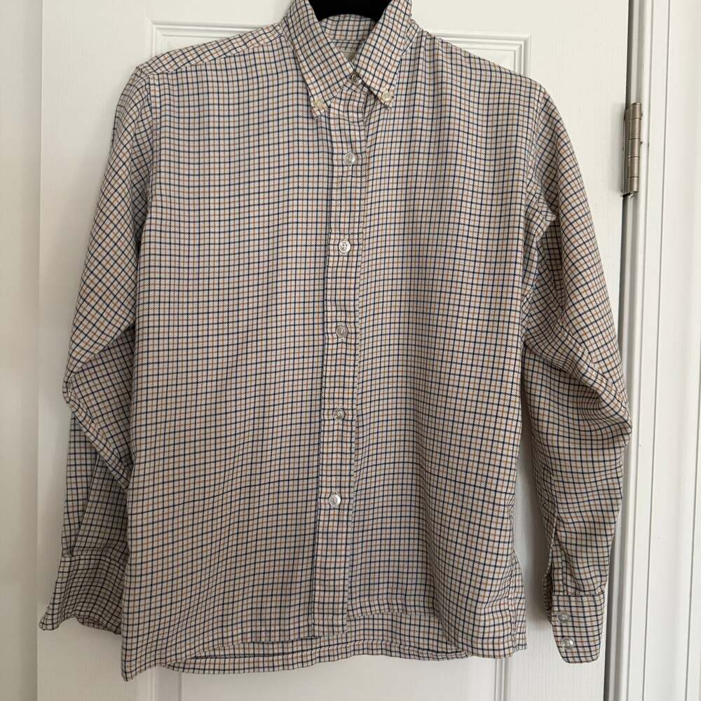 Vintage LL Bean Women’s Button Front Plaid Shirt, Small